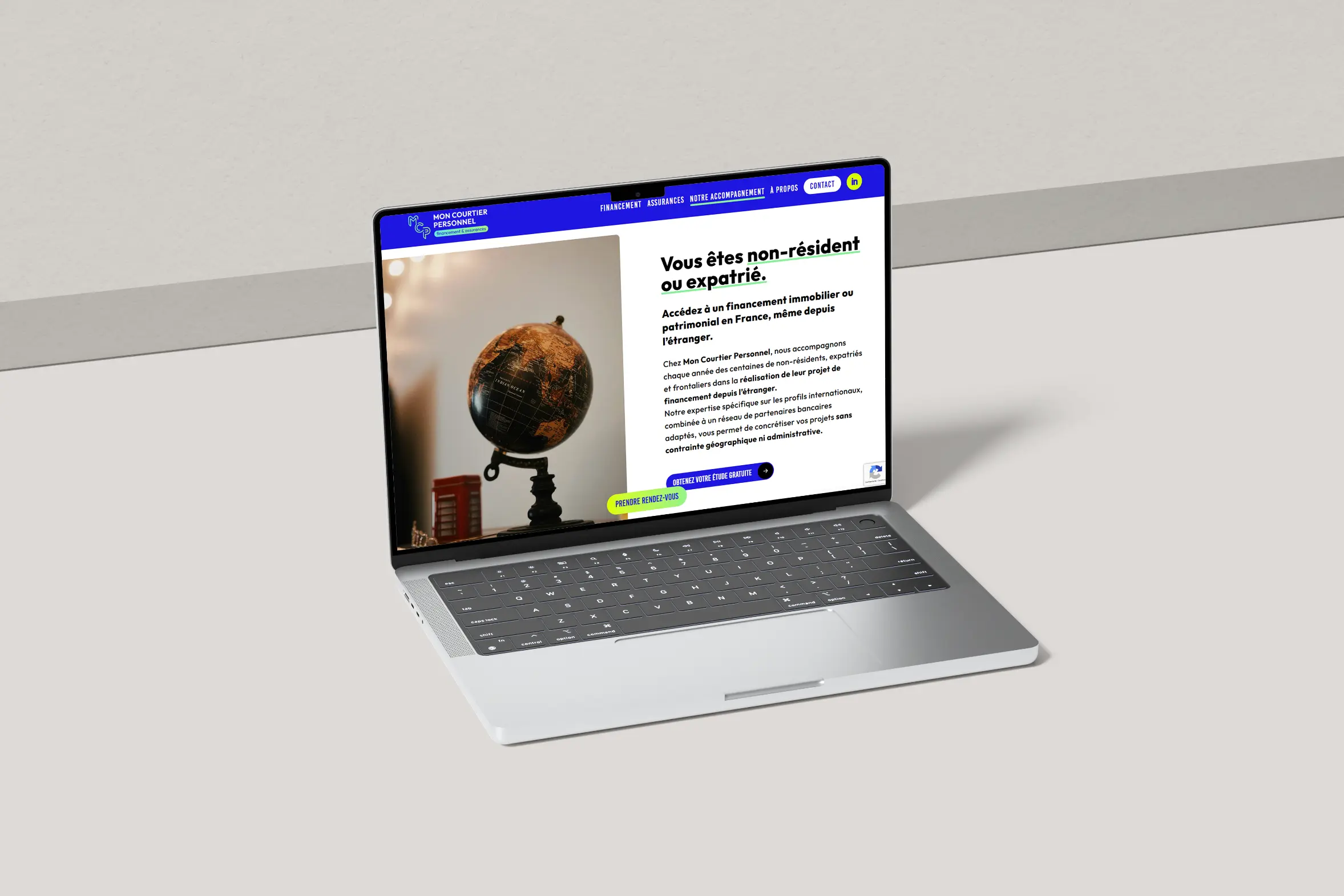 Conception de site internet sur mesure et stratégie web complète pour valoriser les services d’une entreprise dans le secteur du financement