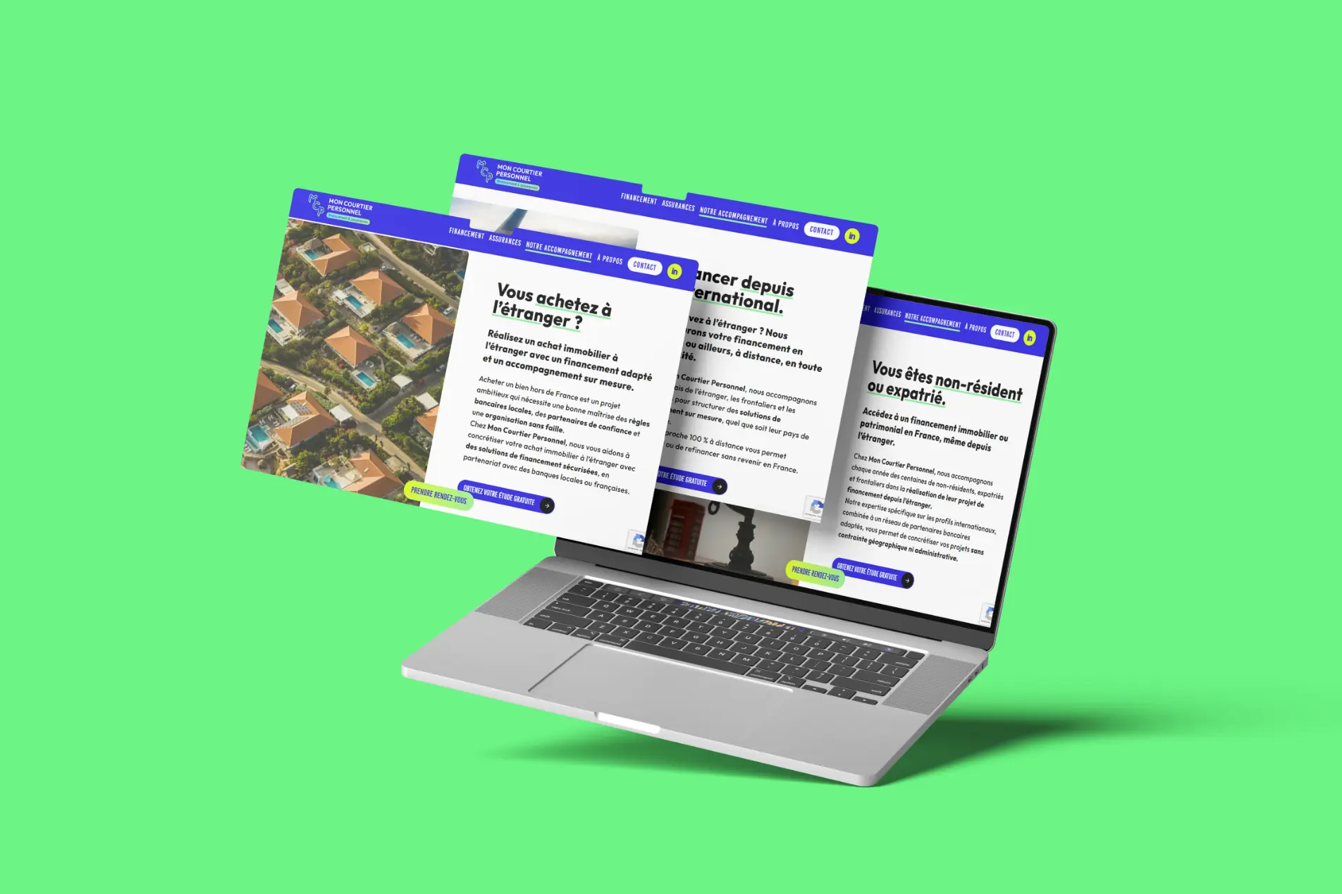 Page web optimisée pour le référencement naturel SEO et intégrée dans un site internet professionnel conçu par agence web DBW