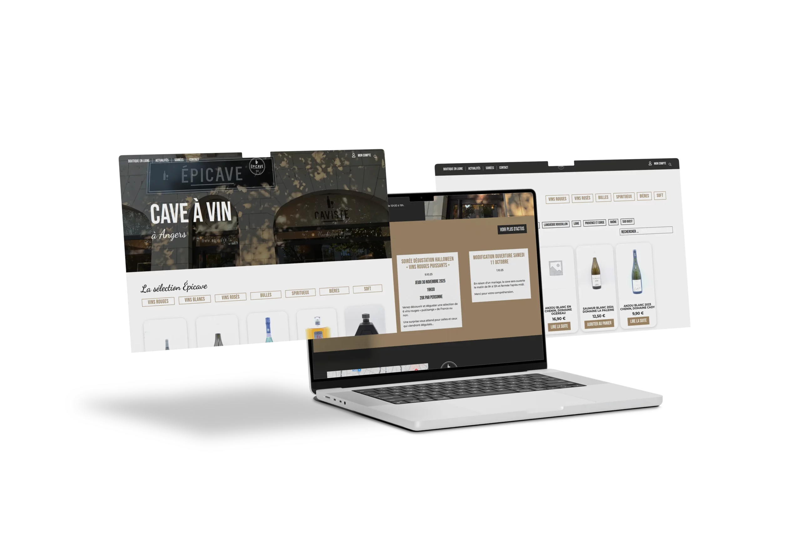 Refonte du site e-commerce Epicave à Angers par l’agence DBW, une boutique en ligne élégante et performante dédiée aux vins et spiritueux.