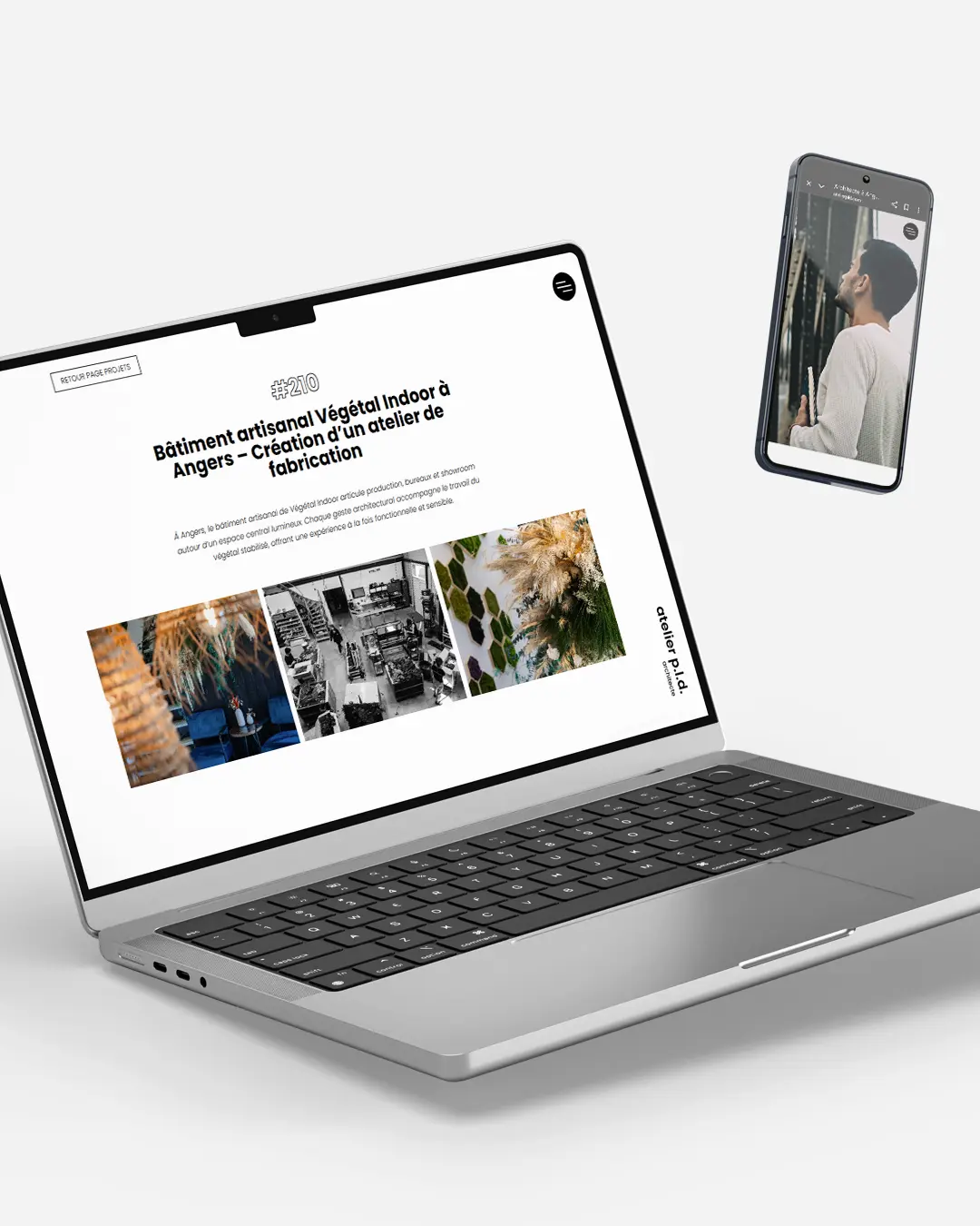 Création du site internet de l’Atelier PLD par DBW, agence de communication à Beaucouzé près d’Angers, spécialisée dans le webdesign et la direction artistique pour les architectes et agences créatives.